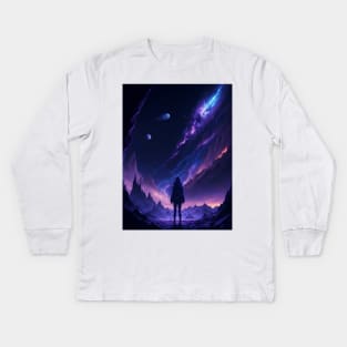 Stargazing Kids Long Sleeve T-Shirt